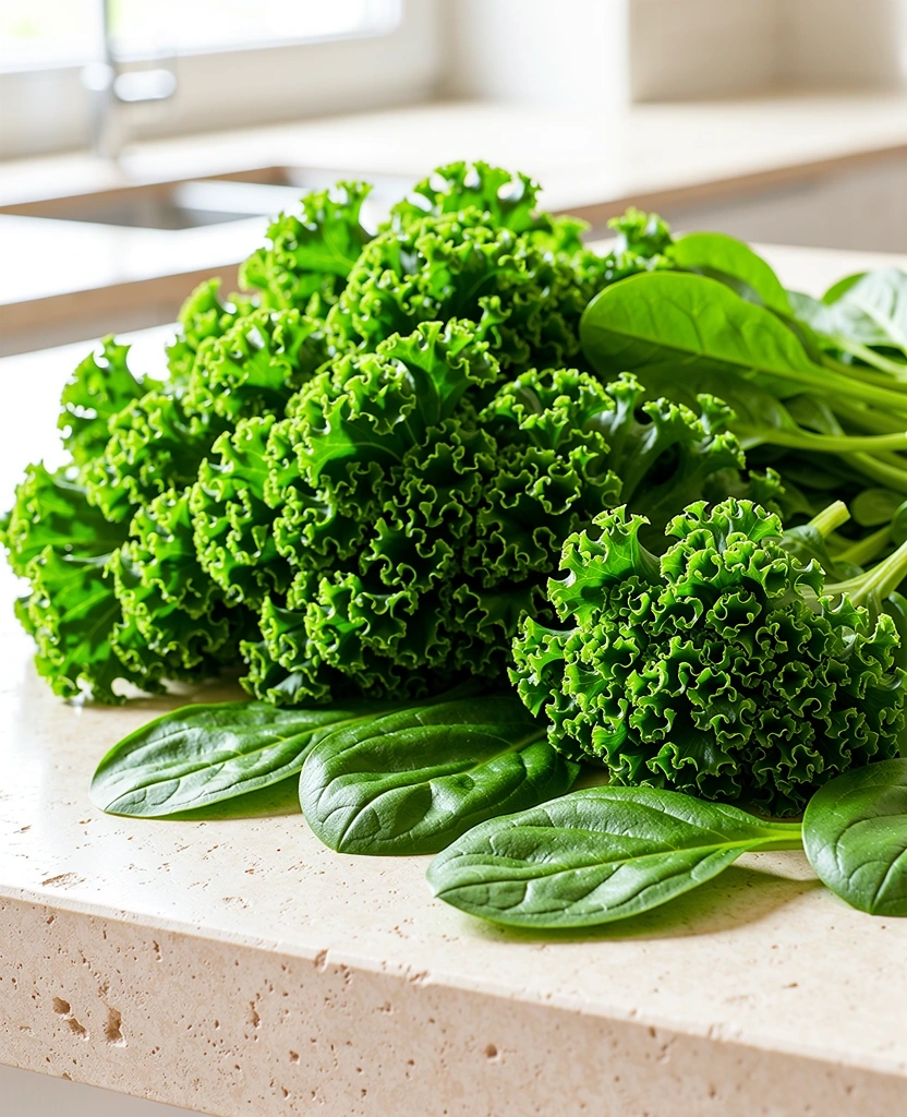 Verduras frescas de hoja verde